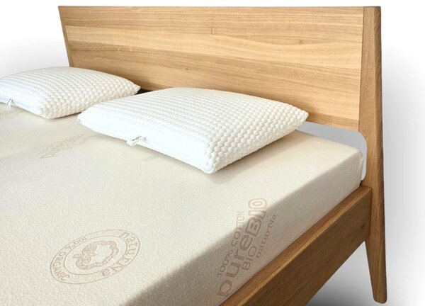 Designová postel ADRIA Buk jádrový 180x200cm - dřevěná postel z masivu o šíři 4 cm
