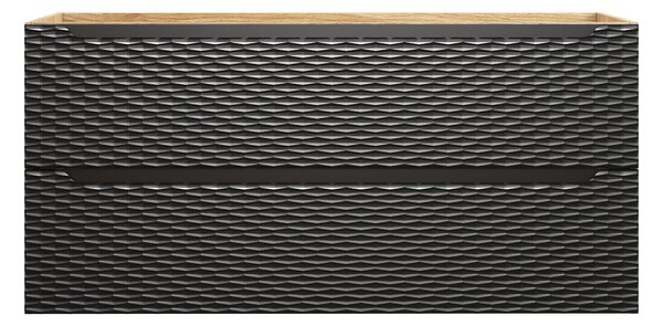 Comad Koupelnová skříňka pod umyvadlo Ocean Black 120 černá/dub olejovaný