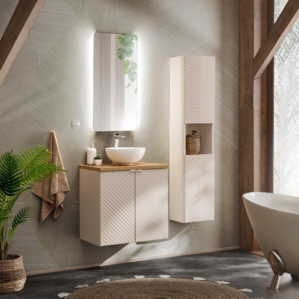 Comad Koupelnová skříňka pod umyvadlo Viva Cashmere 60 kašmír
