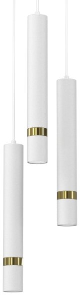 Lustr na lanku JOKER 3xGU10/8W/230V bílá/zlatá