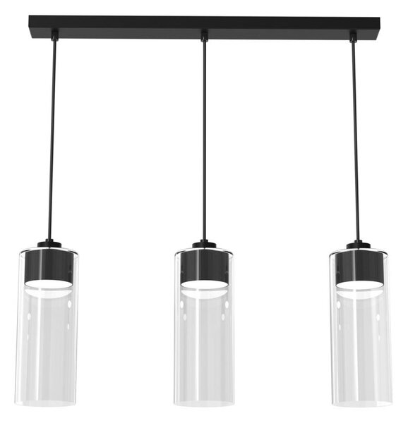Lustr na lanku CLARISSA 3xGX53/12W/230V černá
