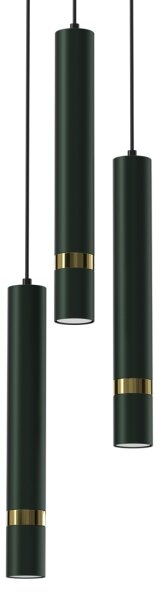 Brilagi - Lustr na lanku POKER 3xGU10/25W/230V zelená