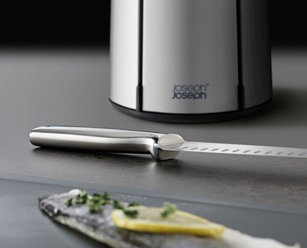 Sada nožů s rotačním stojanem 5 ks z nerezové oceli Elevate Steel – Joseph Joseph