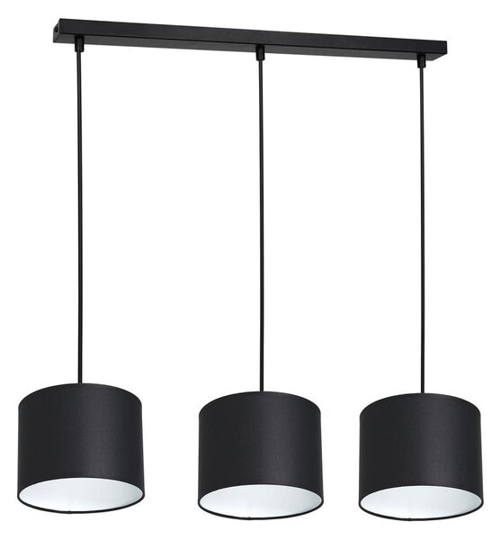 Lustr na lanku ARDEN 3xE27/60W/230V černá/bílá