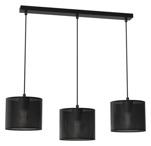Lustr na lanku LOFT SHADE 3xE27/60W/230V černá