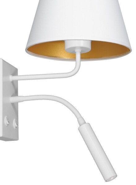 Nástěnná lampa ARDEN 1xE27/60W+1xG9/8W/230V bílá/zlatá