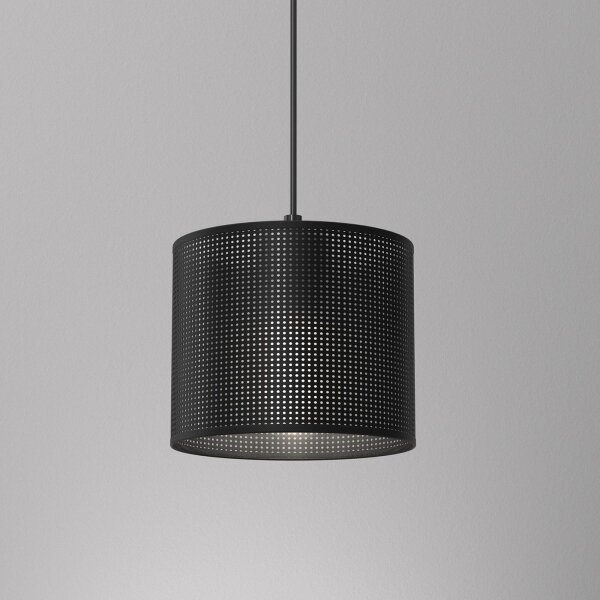 Lustr na lanku LOFT SHADE 1xE27/60W/230V pr. 18 cm černá