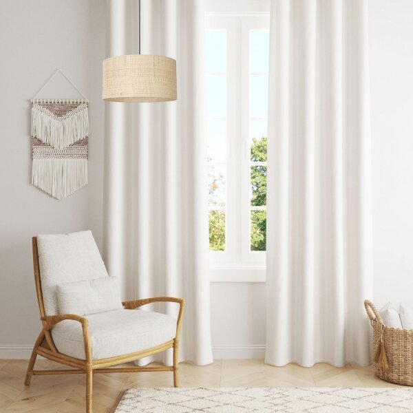Lustr na lanku RATTAN 1xE27/60W/230V pr. 40 cm ratan