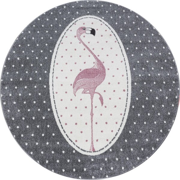 DĚTSKÝ KOBEREC, 120 cm šedá, bílá, pink Ben'n'jen - Dekorace do dětského pokoje, Online Only