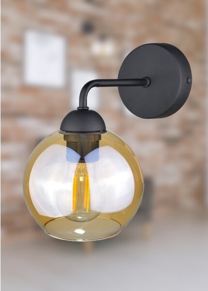 Nástěnné svítidlo MELLE BLACK 1xE27/60W/230V