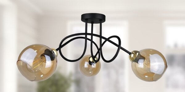 Přisazený lustr VENUS GOLD 3xE27/60W/230V