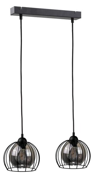 Lustr na lanku SOLO BLACK 2xE27/60W/230V