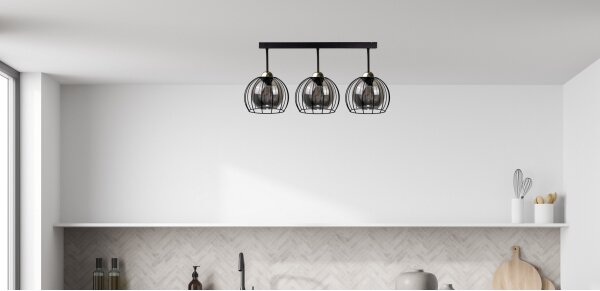 Nástěnné svítidlo SOLO BLACK 2xE27/60W/230V černá/zlatá