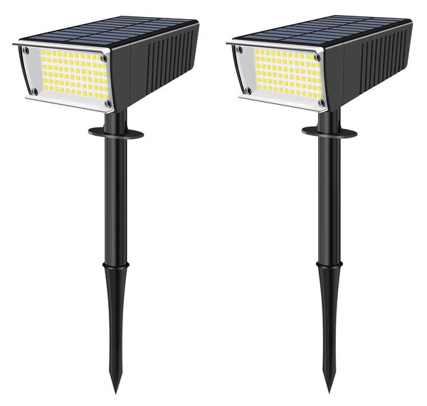 LEDsolar 72 venkovní světlo do země 2 ks, 72 LED, bezdrátové, iPRO, 2W, studená barva