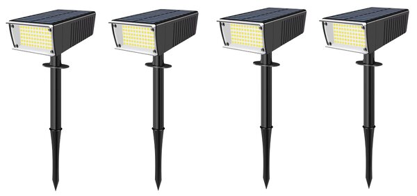 LEDsolar 72 venkovní světlo do země 4 ks, 72 LED, bezdrátové, iPRO, 2W, studená barva