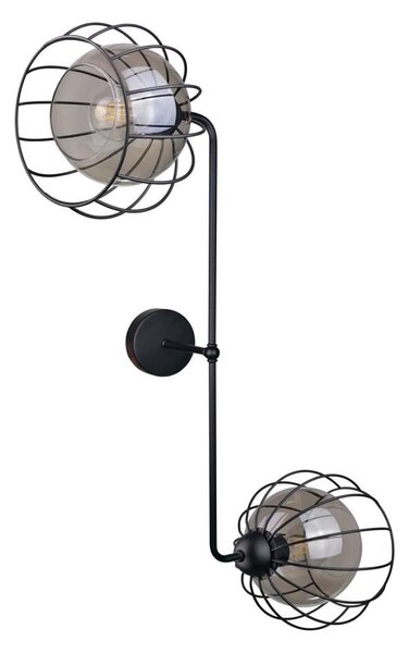 Nástěnné svítidlo SOLO BLACK 2xE27/60W/230V