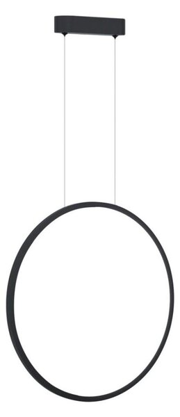 LED Lustr na lanku SATURNO LED/28W/230V pr. 50 cm IP44 černá