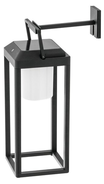 Venkovní svítidla Lucande, Tilena, stmívatelné, Černá, Balkon, Hliník, Moderní