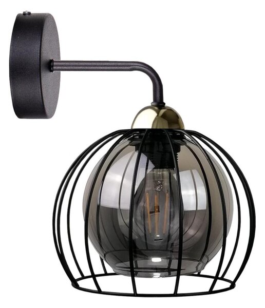 Nástěnné svítidlo SOLO BLACK 1xE27/60W/230V černá/zlatá