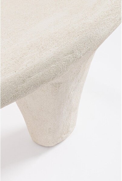 Krémový konferenční stolek z polyresinu 62x102 cm Albin – Bizzotto