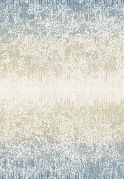 Kusový koberec vlněný Agnella Agnus Milika Béžový Modrý (binding) Rozměr: 80x150 cm
