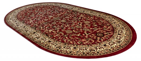 Makro Abra Oválný koberec ROYAL ADR 1745 bordó Rozměr: 150x250 cm