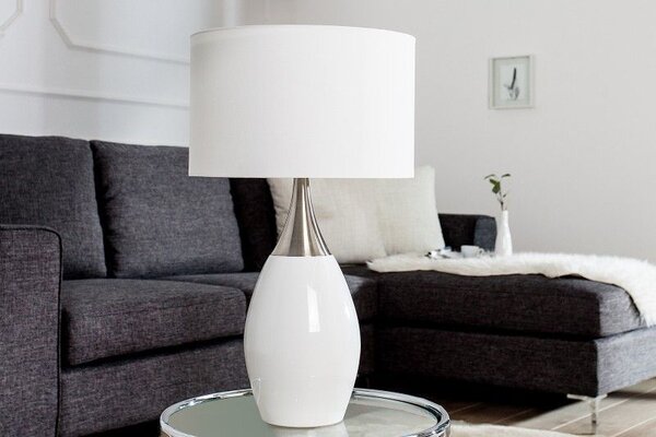 Stolní lampa CARLA 60 CM bílá Svítidla | Stolní