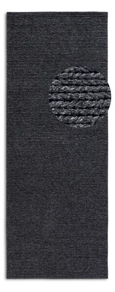 Tmavě šedý ručně tkaný vlněný běhoun 80x200 cm Francois – Villeroy&Boch