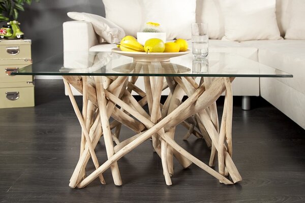 Konferenční stolek DRIFTWOOD SQUARE 80 CM naplavené dříví Nábytek | Obývací pokoj | Konferenční stolky | Všechny konferenční stolky