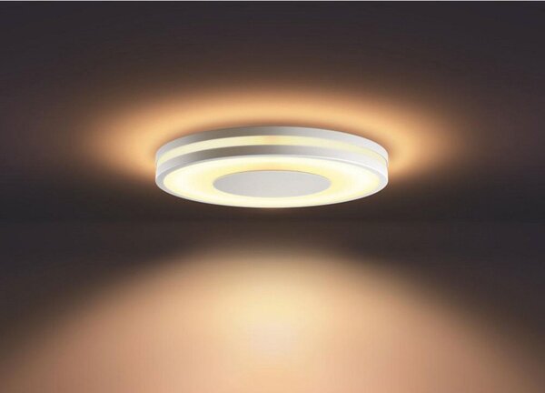 Stropní Lampa Philips Hue, stmívatelné, Bílá, Obývací pokoj, Kov