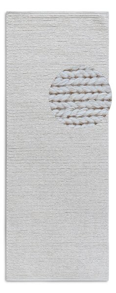 Bílý ručně tkaný vlněný běhoun 80x200 cm Francois – Villeroy&Boch