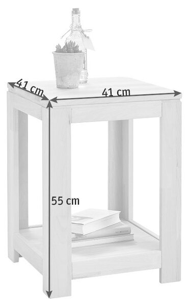 ODKLÁDACÍ STOLEK, jádrový buk, barvy buku Linea Natura - Odkládací stolky