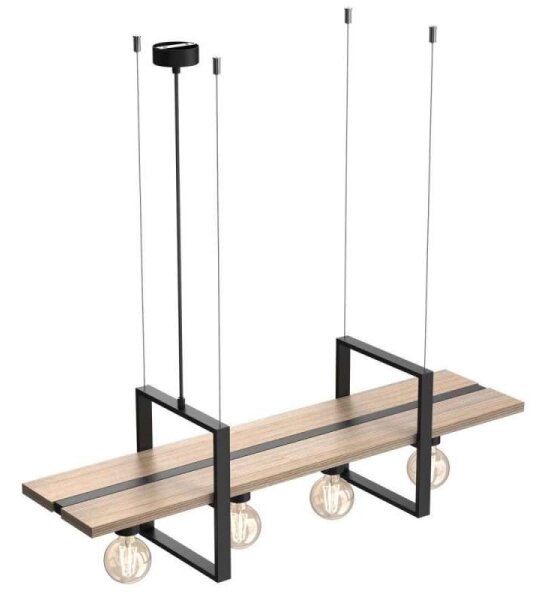 Lustr na lanku SHELF 4xE27/60W/230V