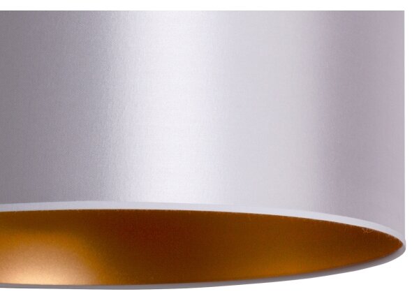 Duolla - Lustr na lanku CANNES 1xE27/15W/230V pr. 45 cm stříbrná/měděná