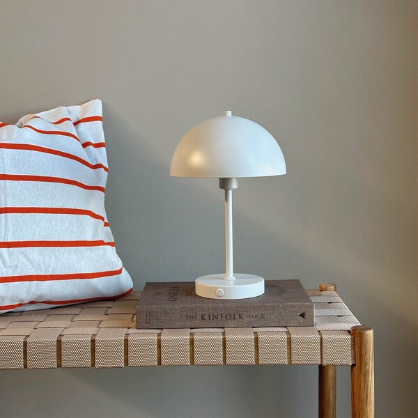 Stolní lampa Dyberg Larsen, Stockholm, stmívatelné, Béžová, Obývací pokoj, Kov, Skandinávský