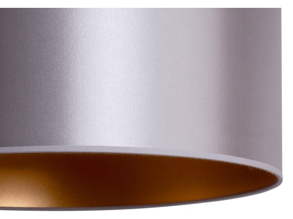 Duolla - Lustr na lanku CANNES 1xE27/15W/230V pr. 45 cm stříbrná/měděná
