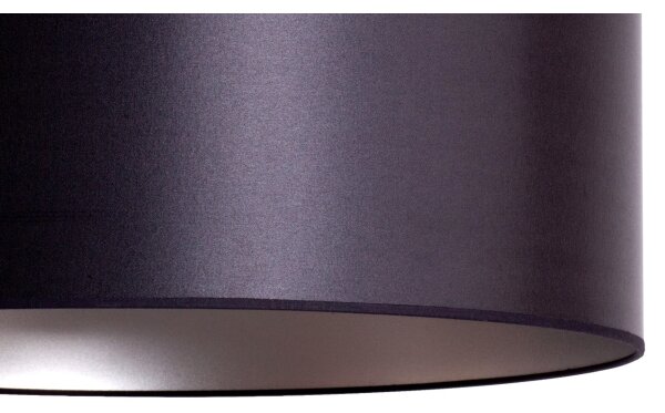 Duolla - Lustr na lanku CANNES 1xE27/15W/230V pr. 45 cm černá/stříbrná