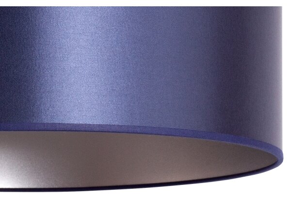 Duolla - Lustr na lanku CANNES 1xE27/15W/230V pr. 50 cm modrá/stříbrná