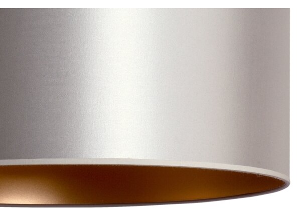 Duolla - Lustr na lanku CANNES 1xE27/15W/230V pr. 50 cm stříbrná/měděná