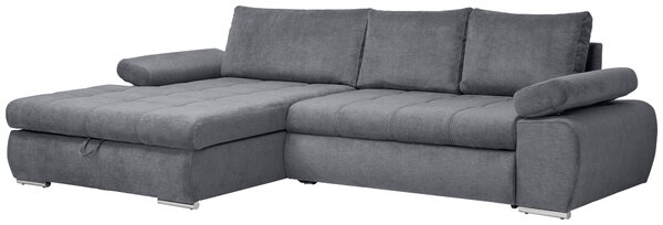 ROHOVÁ SEDAČKA, textil, šedá Carryhome - Rozkládací sedačky