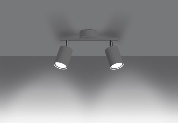 Sollux SL.1124 - Bodové svítidlo LEMMI 2xGU10/40W/230V bílá
