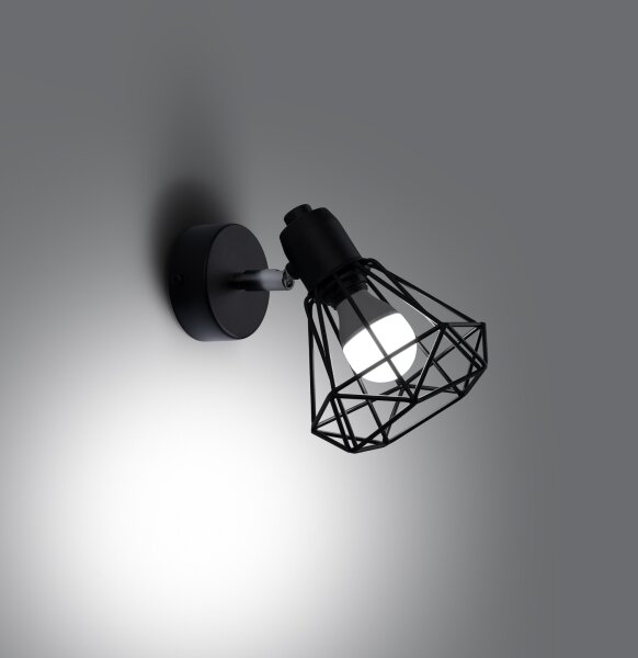 Sollux SL.1105 - Nástěnné bodové svítidlo ARTEMIS 1xE14/40W/230V černá