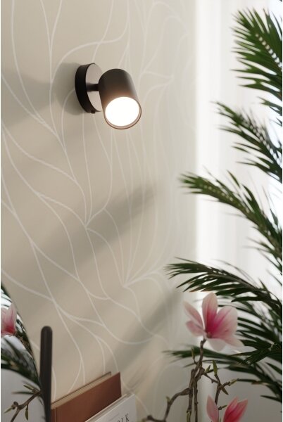 Sollux SL.1126 - Nástěnné bodové svítidlo LEMMI 1xGU10/40W/230V černá