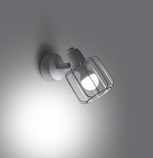 Sollux SL.1111 - Nástěnné bodové svítidlo BELUCI 1xE14/40W/230V bílá