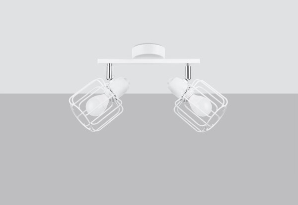 Sollux SL.1112 - Bodové svítidlo BELUCI 2xE14/40W/230V bílá
