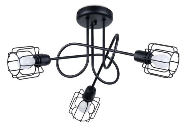 Sollux SL.1118 - Lustr na tyči BELUCI 3xE14/40W/230V černá