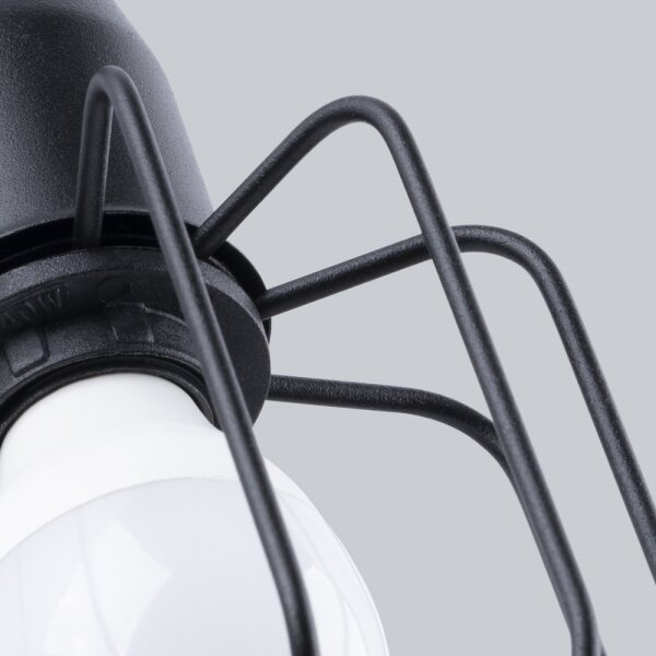 Sollux SL.1117 - Nástěnné svítidlo BELUCI 1xE14/40W/230V černá