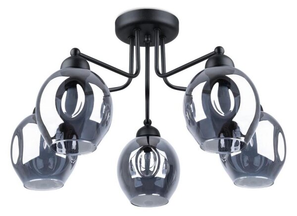 Sollux SL.1145 - Lustr na tyči FILLAN 5xE27/60W/230V černá