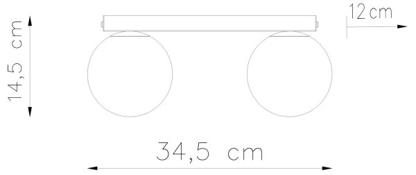 Sollux SL.1147 - Stropní svítidlo YOLI 2xG9/12W/230V bílá