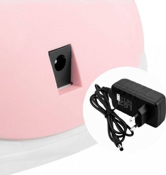 UV / LED lampa Profico V5 – 120 W, LCD displej, automatický senzor, bílo-růžová